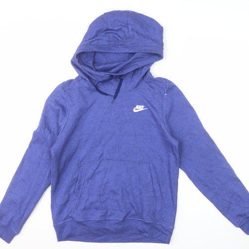 Nike Men's Blue Small Pullover Hoodie Sweatshirt Logo Sportswear
