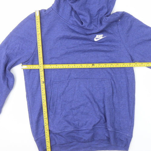 Nike Men's Blue Small Pullover Hoodie Sweatshirt Logo Sportswear