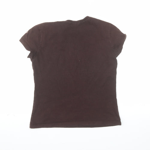 Rip Curl Womens Brown Hawaii Surf Graphic T-Shirt Size S