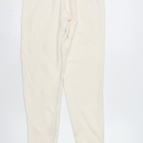 Nike Women's Ivory Jogger Trousers XS Cotton Fleece Activewear