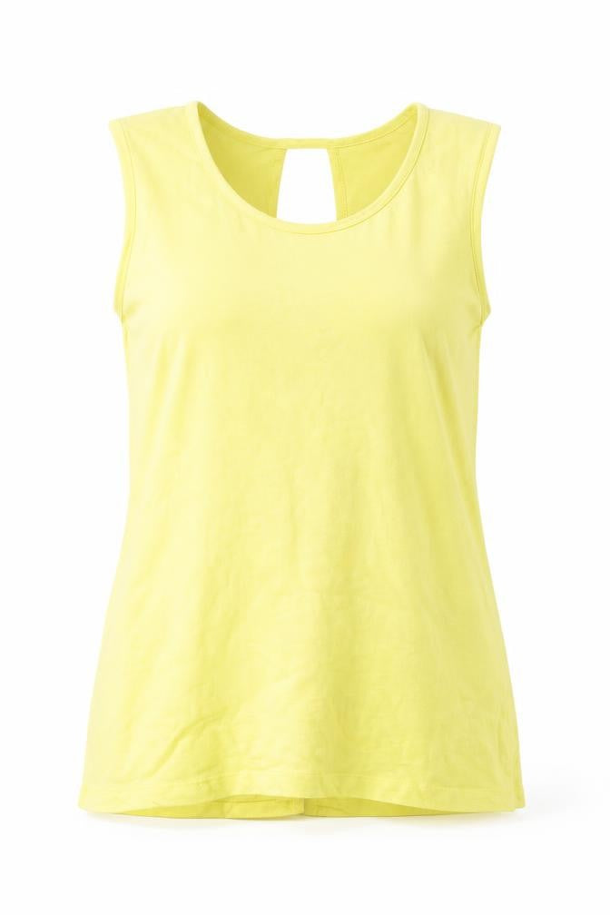 Weird Fish Women's Yellow Cotton Sleeveless Tank Top Size 12