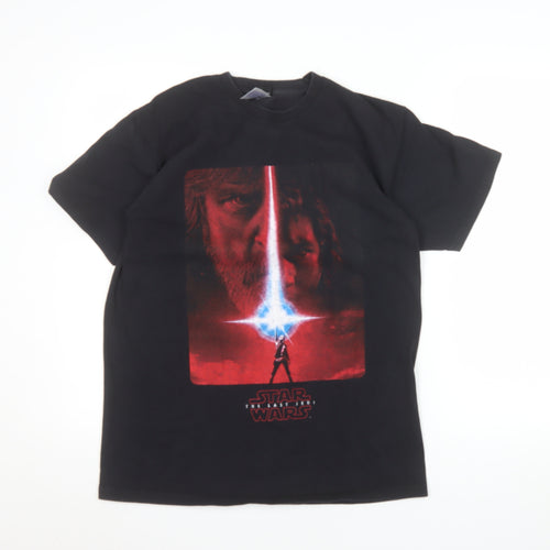 Star Wars Black Men's M Graphic T-Shirt The Last Jedi