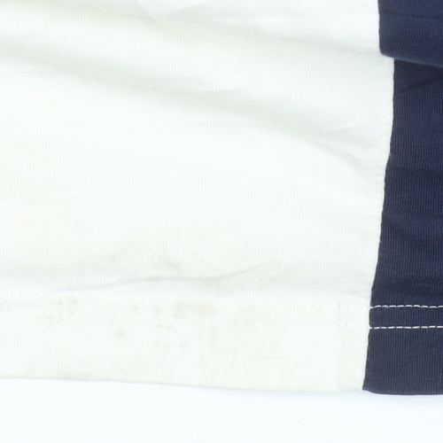 Nike Boys White Blue Colourblock Logo T-Shirt Size 11-12 Years