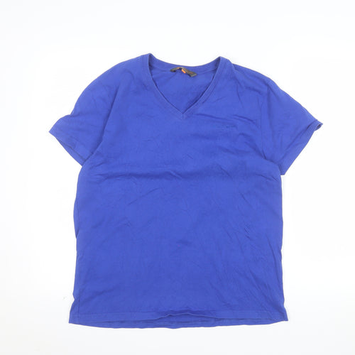 Ben Sherman Men's Blue V-Neck Cotton T-Shirt Size L