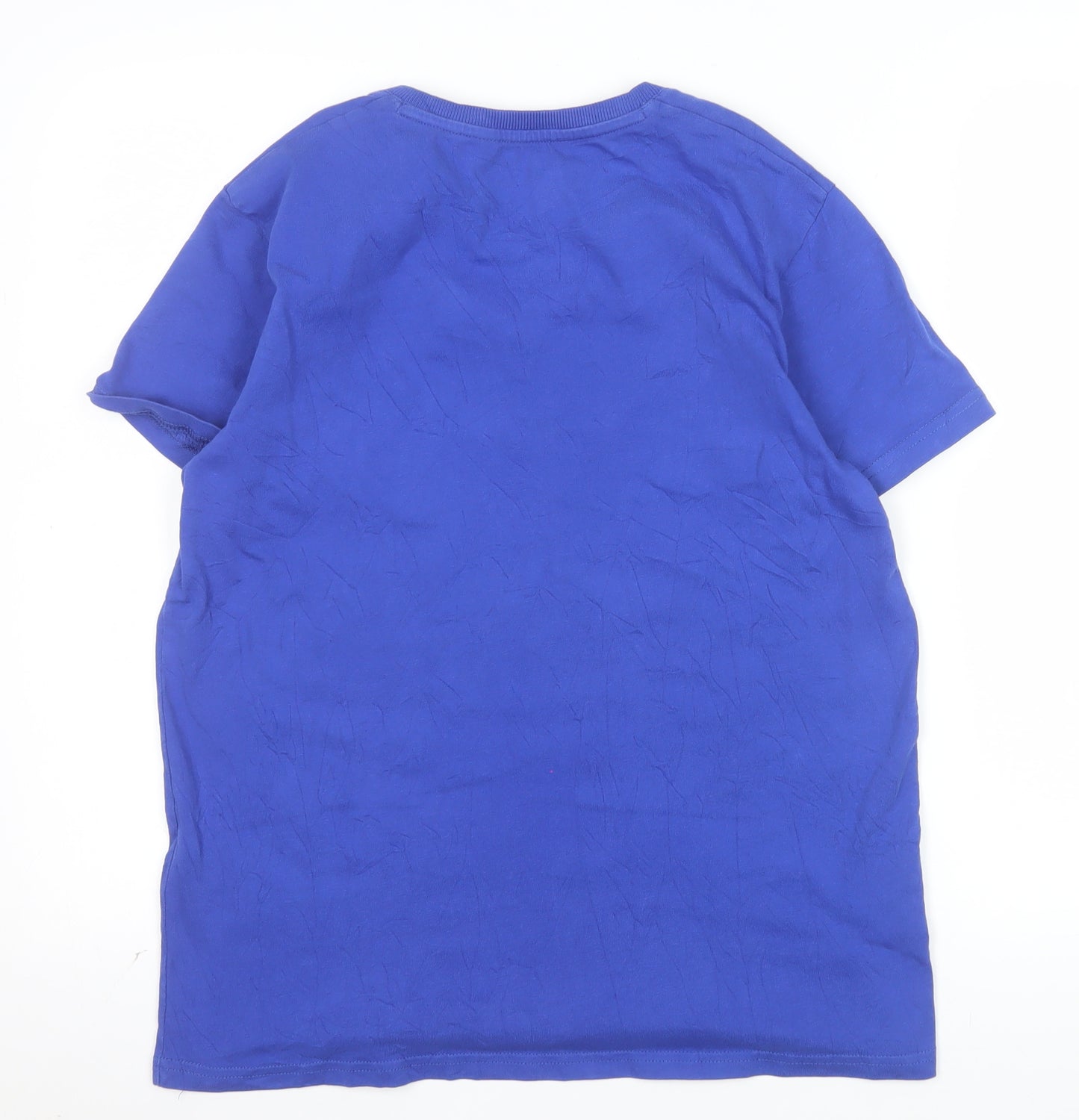 Ben Sherman Men's Blue V-Neck Cotton T-Shirt Size L