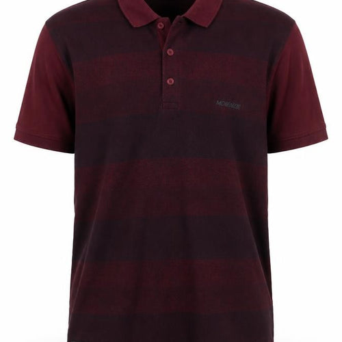McKenzie Men's Red Striped Cotton Polo Shirt Size M