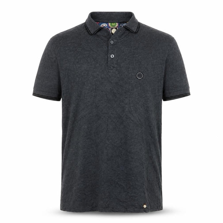 Pretty Green Mens Grey Cotton Short Sleeve Polo Shirt XL