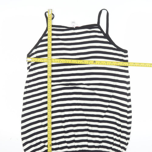 Julipa Womens Black White Striped Camisole Tank Top Size 16