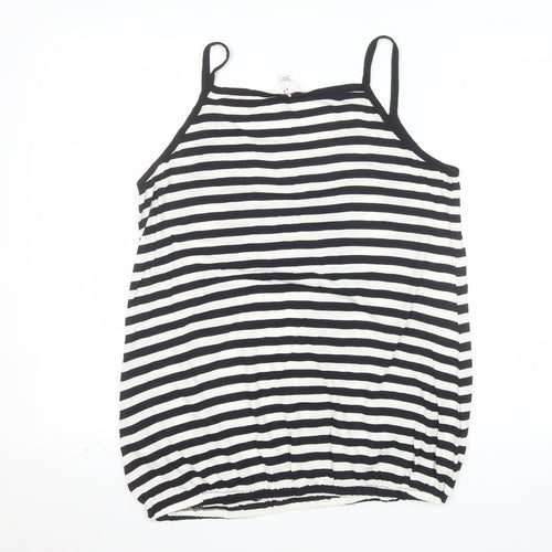 Julipa Womens Black White Striped Camisole Tank Top Size 16