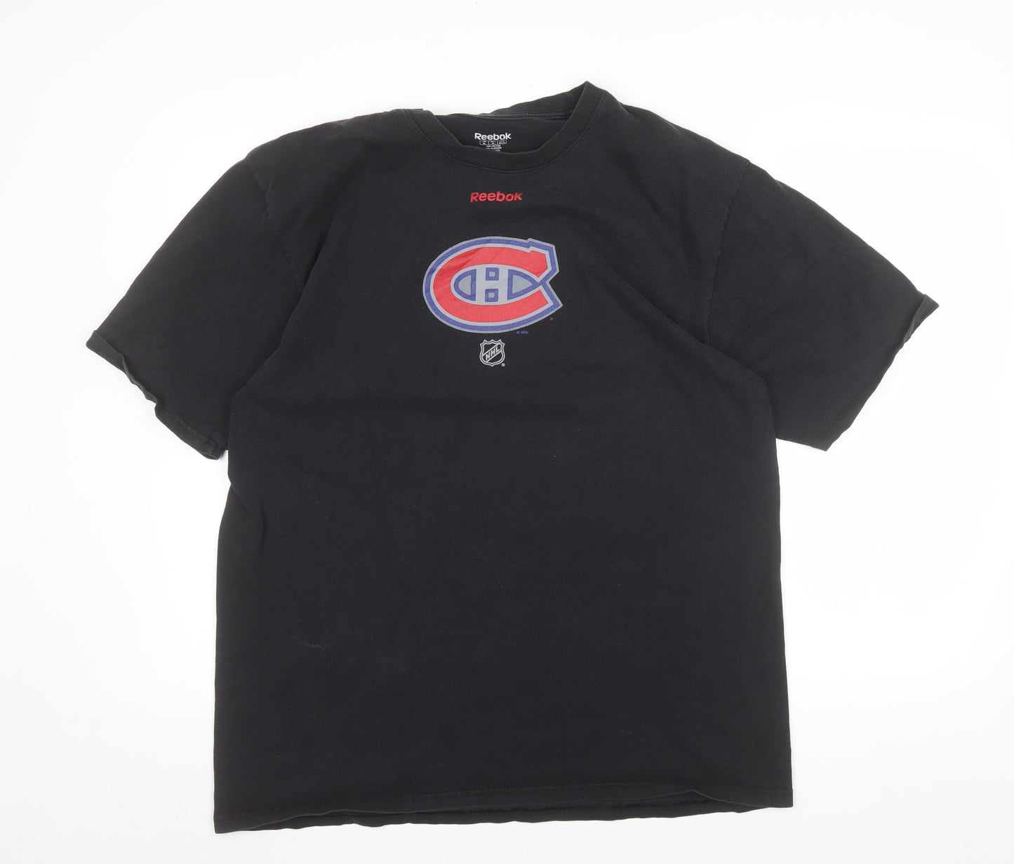 Reebok Men’s Black XL Sports Graphic Cotton T-Shirt