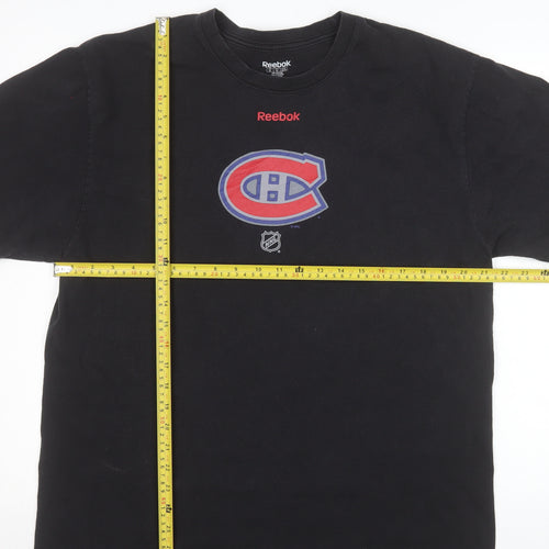 Reebok Men’s Black XL Sports Graphic Cotton T-Shirt