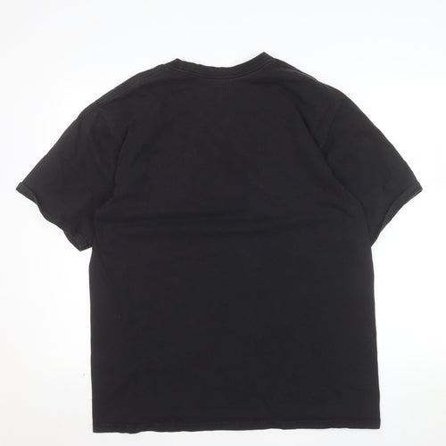 Reebok Men’s Black XL Sports Graphic Cotton T-Shirt