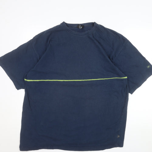 Esprit Sport Men’s Blue XL Crew Neck Short Sleeve Cotton T-Shirt