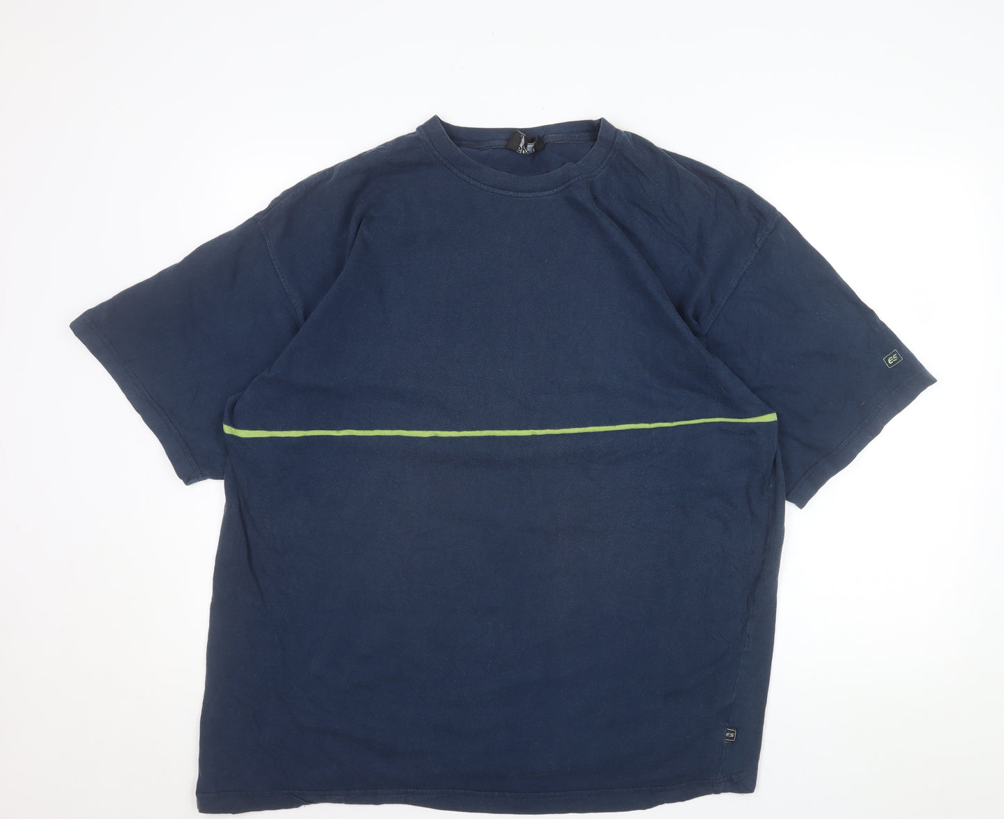 Esprit Sport Men’s Blue XL Crew Neck Short Sleeve Cotton T-Shirt