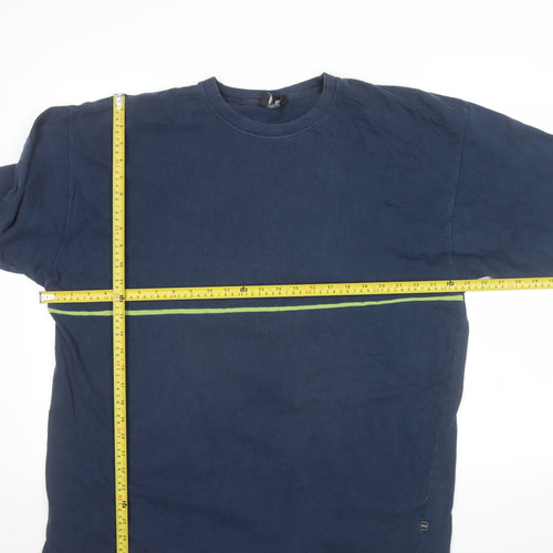 Esprit Sport Men’s Blue XL Crew Neck Short Sleeve Cotton T-Shirt