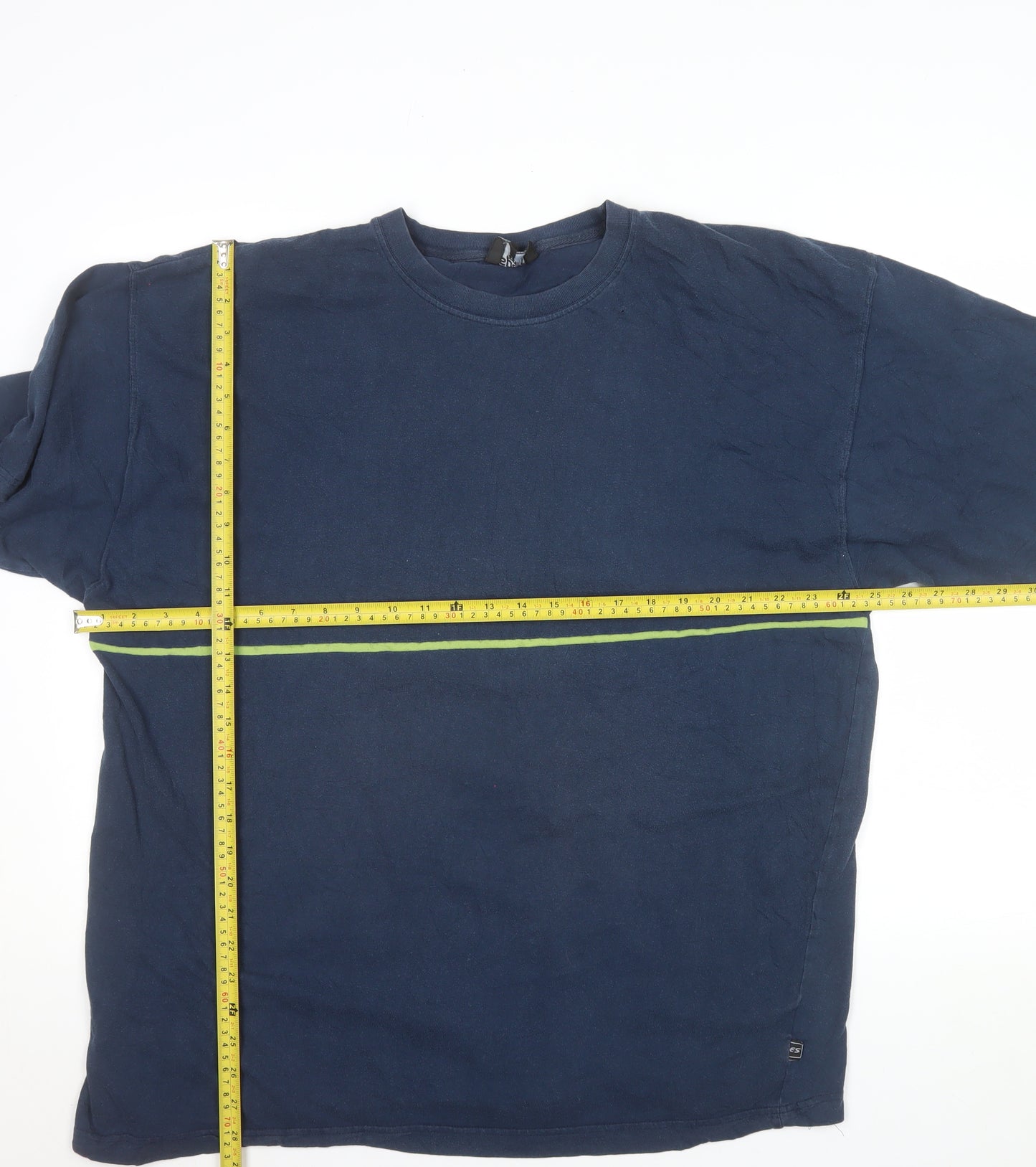 Esprit Sport Men’s Blue XL Crew Neck Short Sleeve Cotton T-Shirt