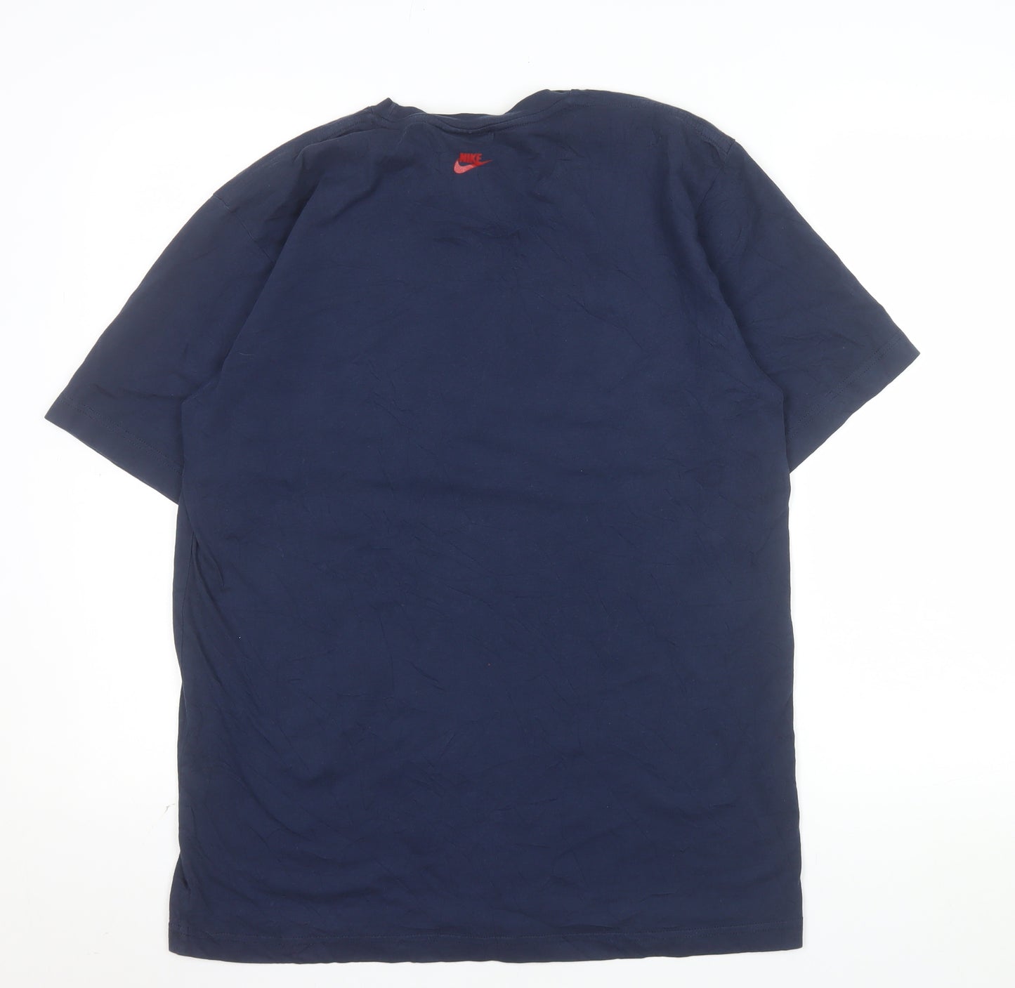 Nike Men's Navy Blue Just Do It Logo T-Shirt Size L