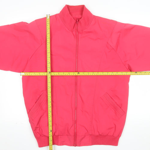 Country Concepts Men's Red Bomber Jacket Size S Full Zip Lined