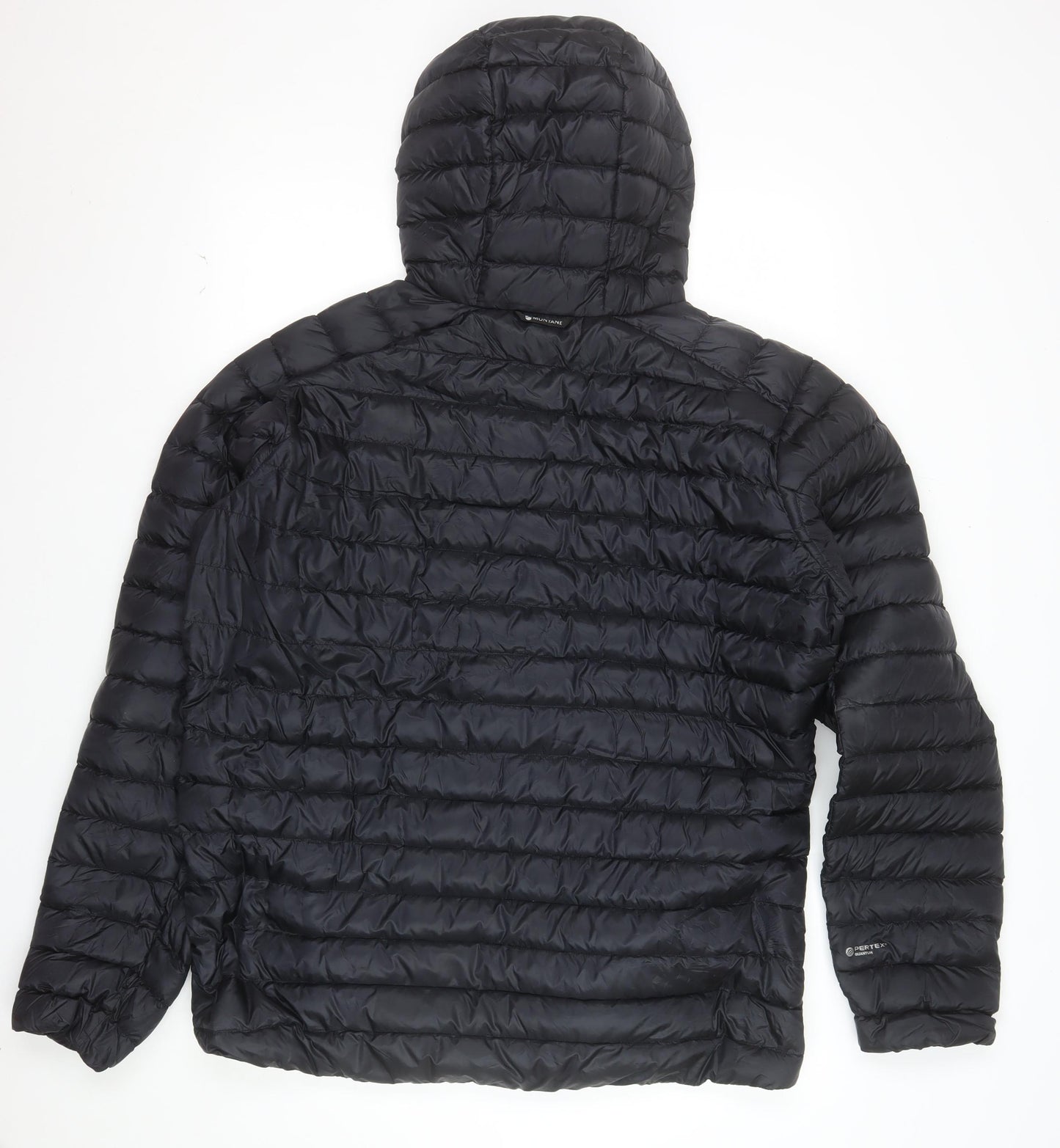 Montane Men’s Black 2XL Puffer Down Jacket Hooded Lightweight Outdoor