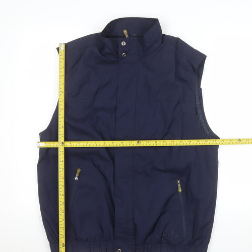 North End Men's Blue Regular Fit Polyester Bodywarmer Size M