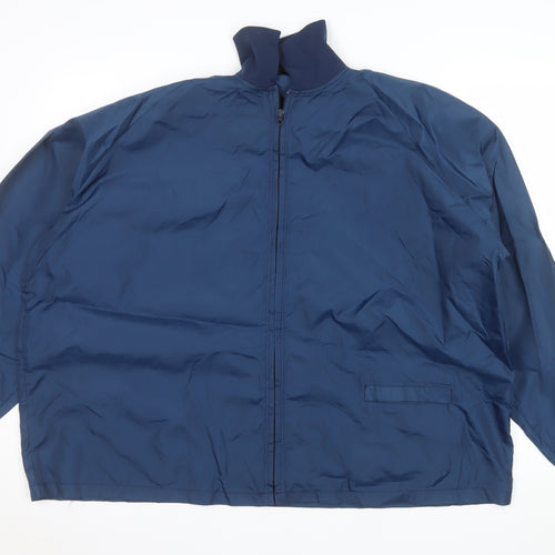 Duckster Sportswear Men's Blue XL Bomber Jacket Nylon Zip Vintage