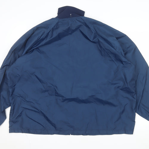 Duckster Sportswear Men's Blue XL Bomber Jacket Nylon Zip Vintage