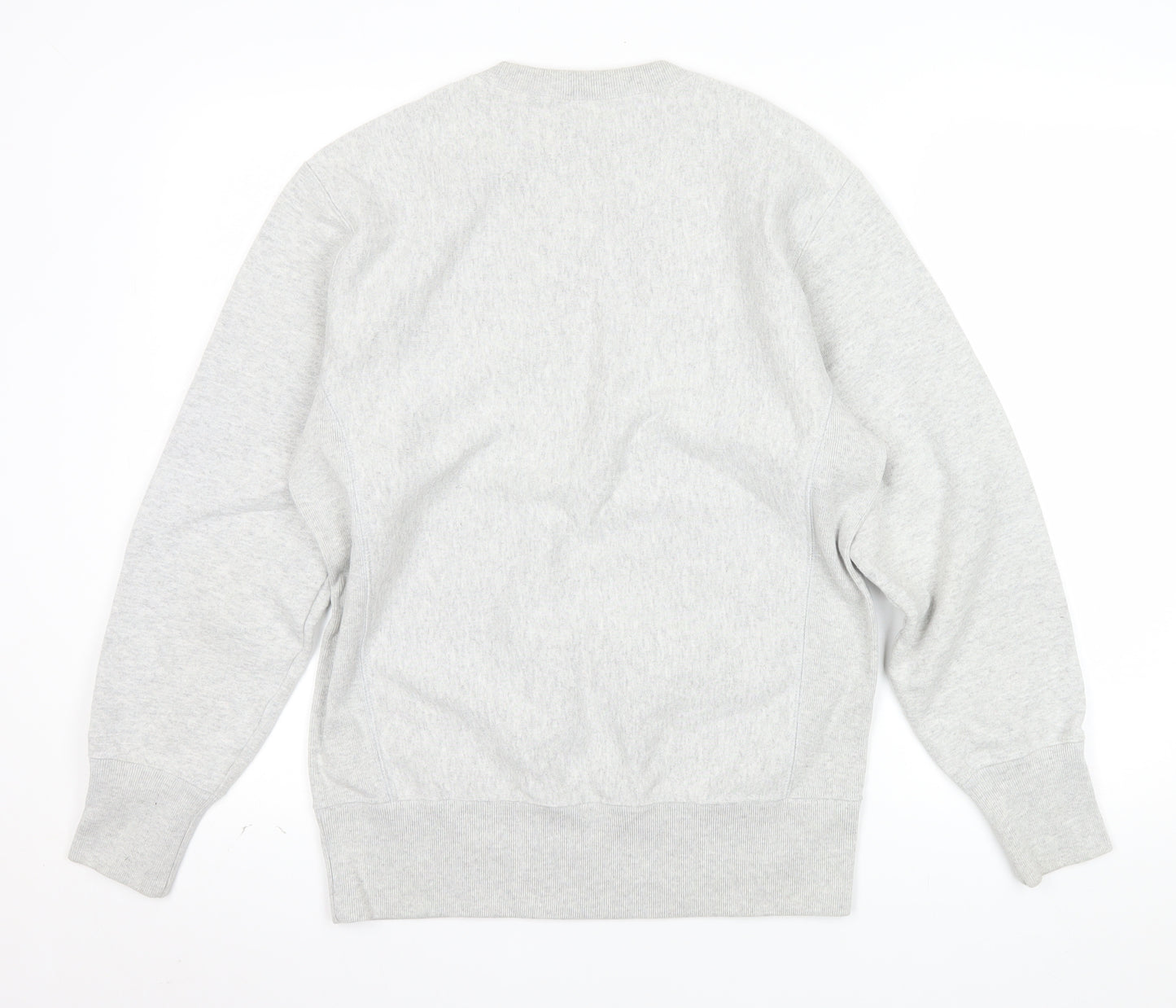 Champion Men's Grey Reverse Weave Crew Neck Sweatshirt Medium