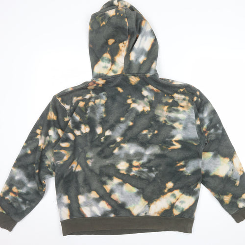 Monki Unisex Multicoloured Tie Dye Pullover Hoodie M Relaxed Fit