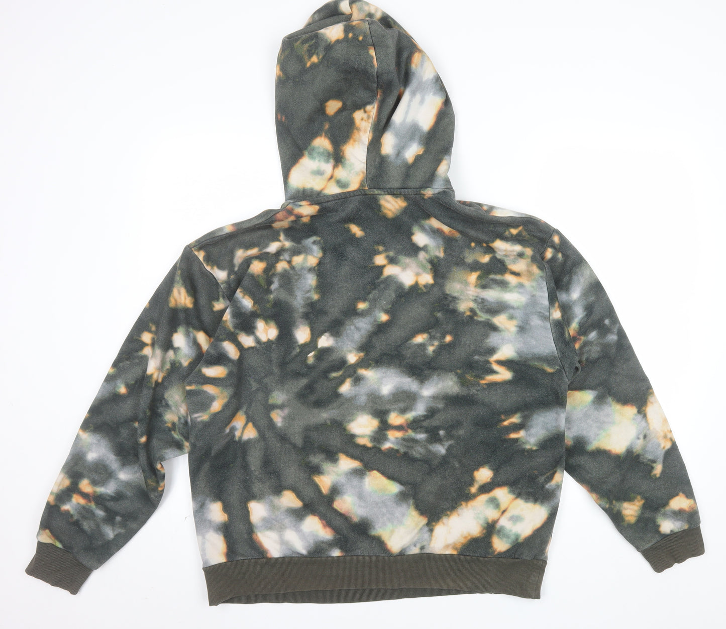 Monki Unisex Multicoloured Tie Dye Pullover Hoodie M Relaxed Fit