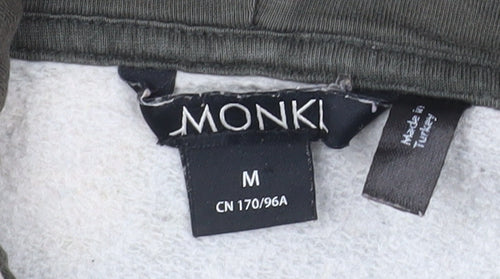 Monki Unisex Multicoloured Tie Dye Pullover Hoodie M Relaxed Fit