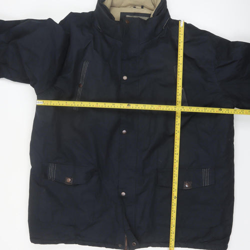 Atlas For Men Navy 4XL Winter Parka Jacket Men's Outdoor Coat