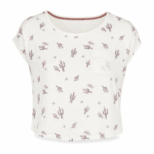 SoulCal & Co Women's White Cotton Cropped T-Shirt Size 6