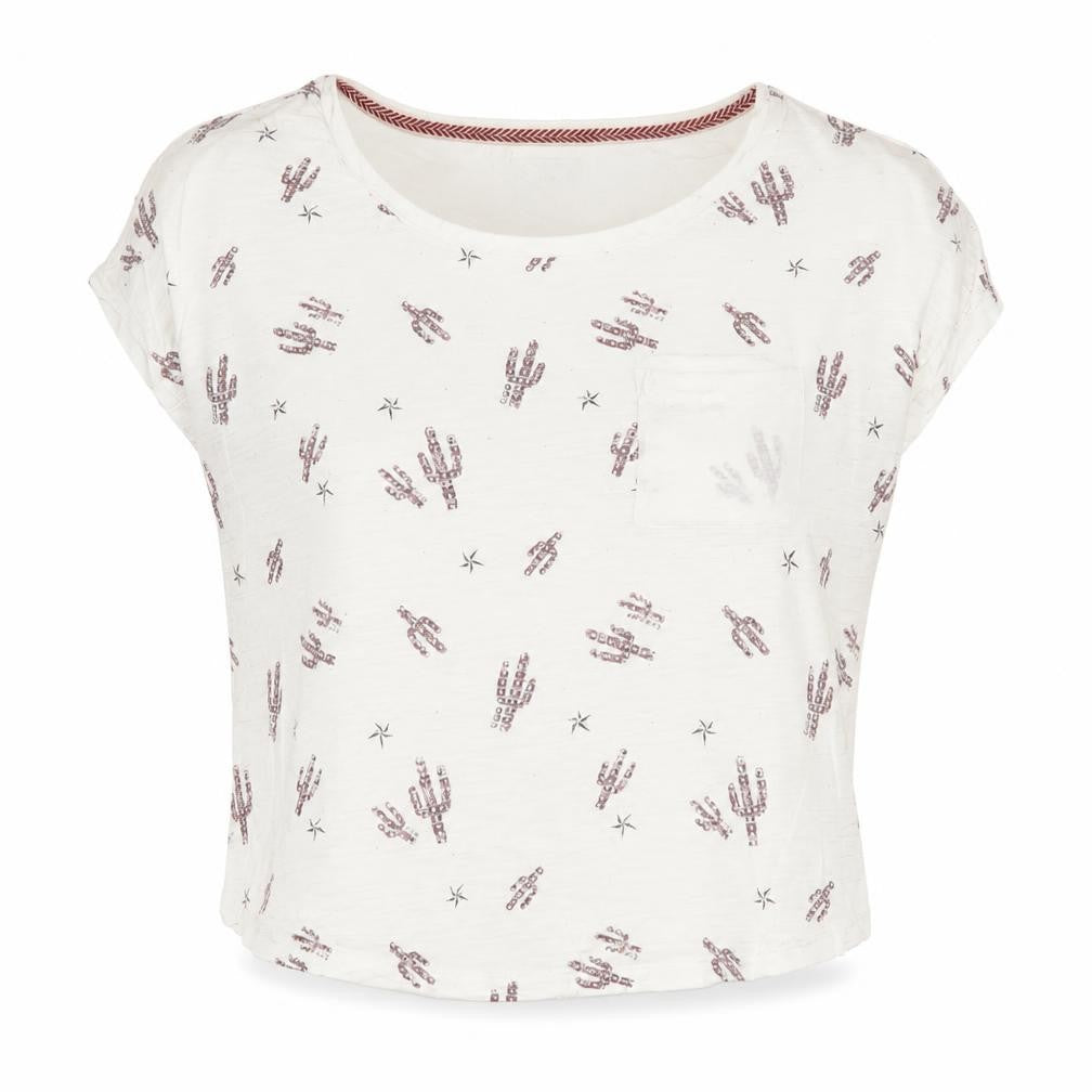 SoulCal & Co Women's White Cotton Cropped T-Shirt Size 6