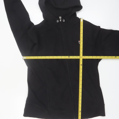 FILA Women's Black XL Full Zip Hoodie Sweatshirt