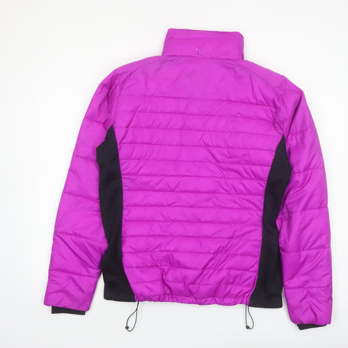 Columbia Womens Purple L Puffer Jacket Insulated Lightweight Outdoor Coat