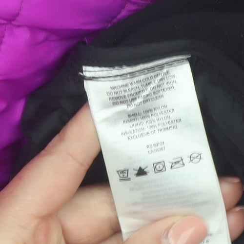 Columbia Womens Purple L Puffer Jacket Insulated Lightweight Outdoor Coat