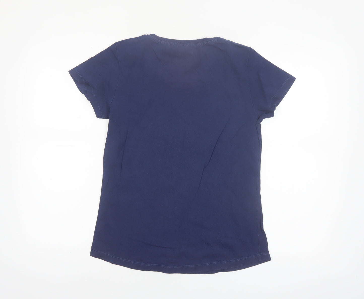 Mountain Warehouse Womens Blue Organic Cotton T-Shirt UK 10