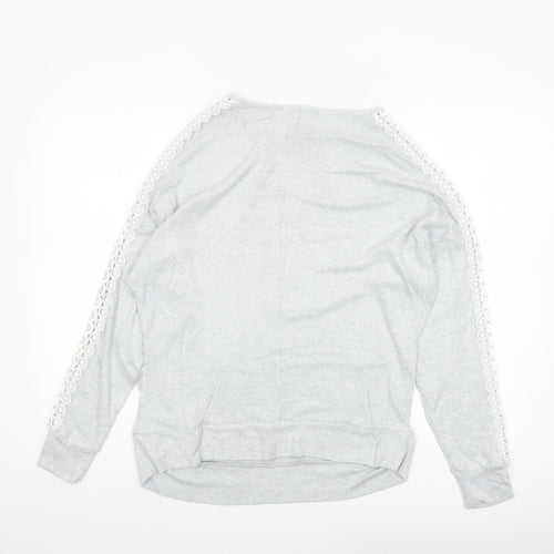Dorothy Perkins Women’s Grey Maternity Lace Trim Jumper Size 6