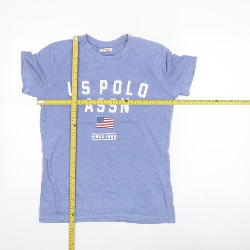 U.S. Polo Assn. Boys Blue Graphic Logo T-Shirt 14-15 Years
