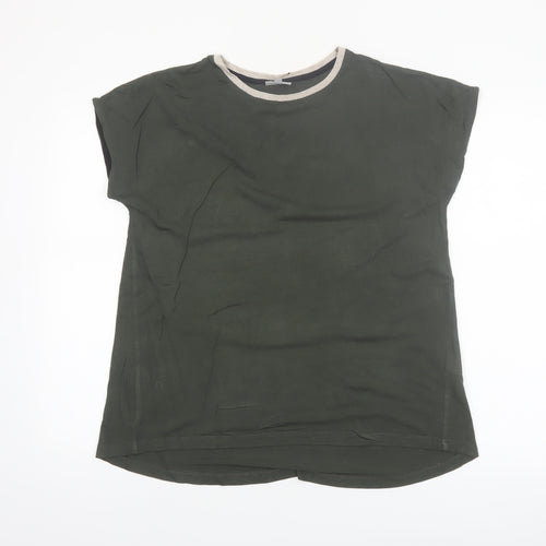 Oliver Bonas Women's Green Size 10 Short Sleeve Basic T-Shirt