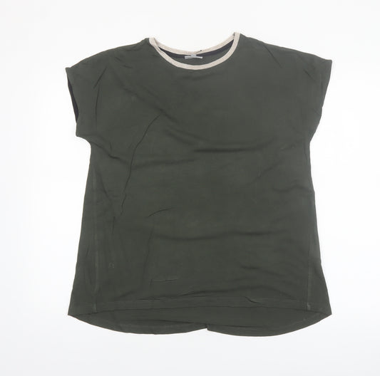 Oliver Bonas Women's Green Size 10 Short Sleeve Basic T-Shirt