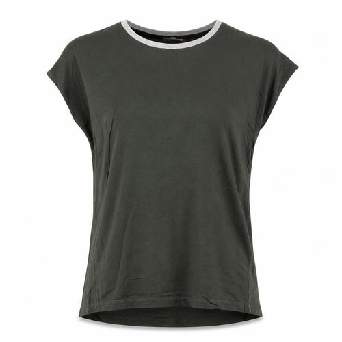 Oliver Bonas Women's Green Size 10 Short Sleeve Basic T-Shirt