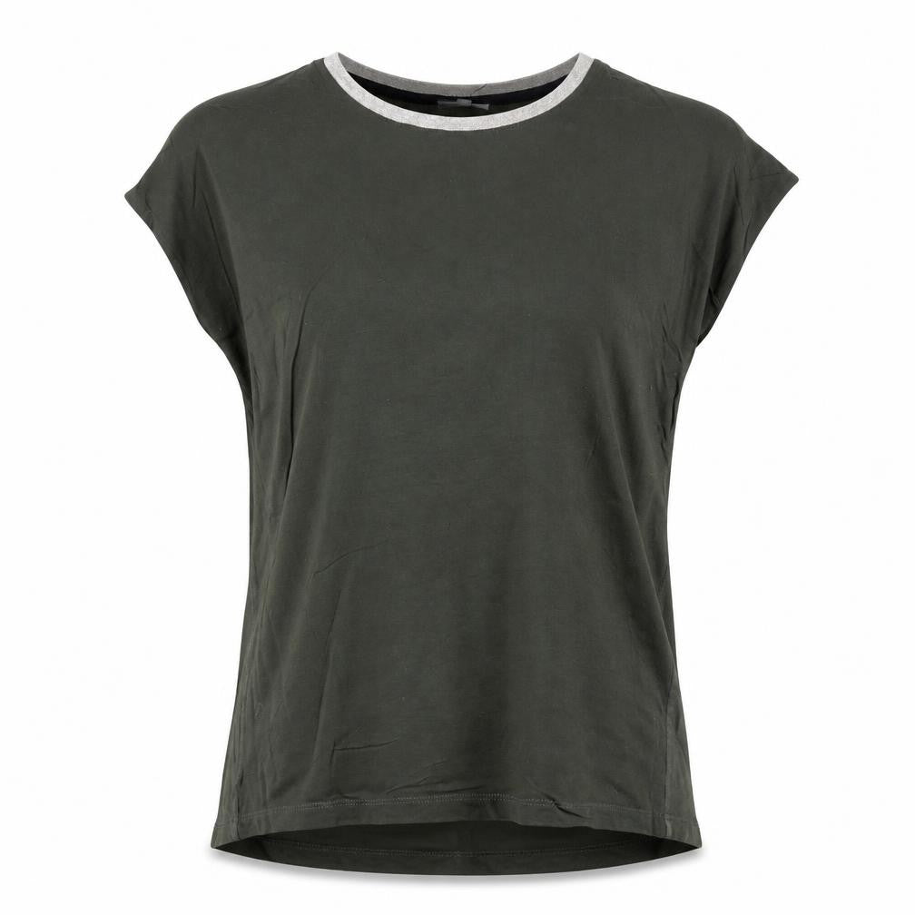 Oliver Bonas Women's Green Size 10 Short Sleeve Basic T-Shirt