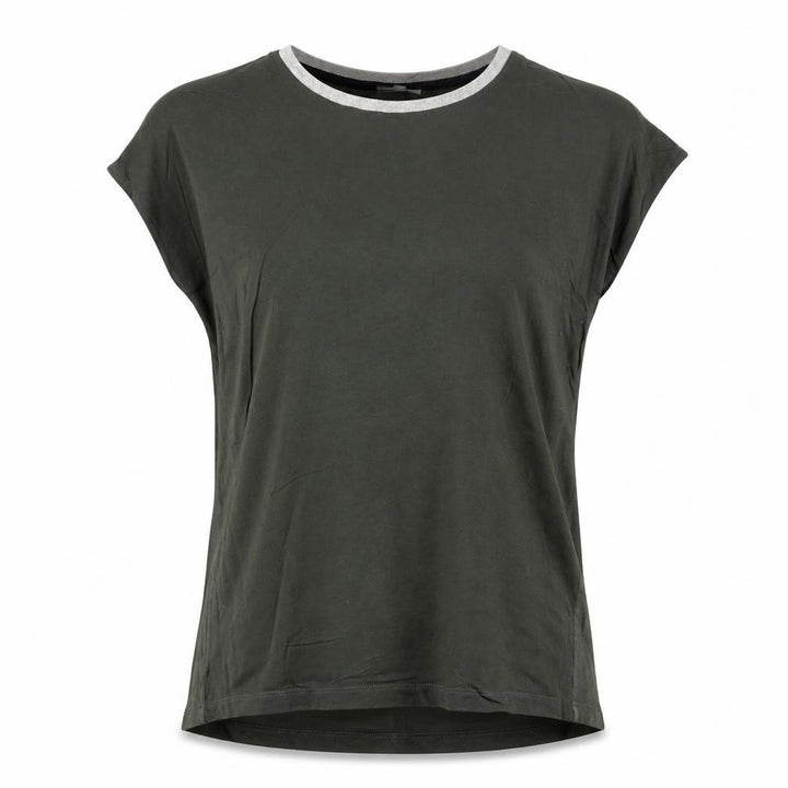 Oliver Bonas Women's Green Size 10 Short Sleeve Basic T-Shirt