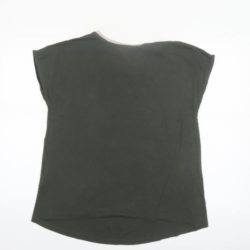 Oliver Bonas Women's Green Size 10 Short Sleeve Basic T-Shirt