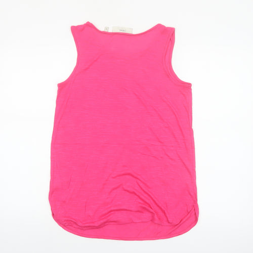 Next Women's Pink Studded Sleeveless Tank Top Size 10