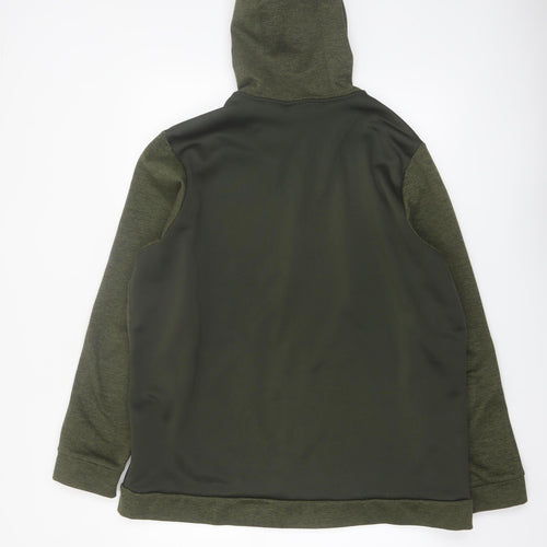 Nike Men's Green XL Therma-Fit Full Zip Sports Hoodie