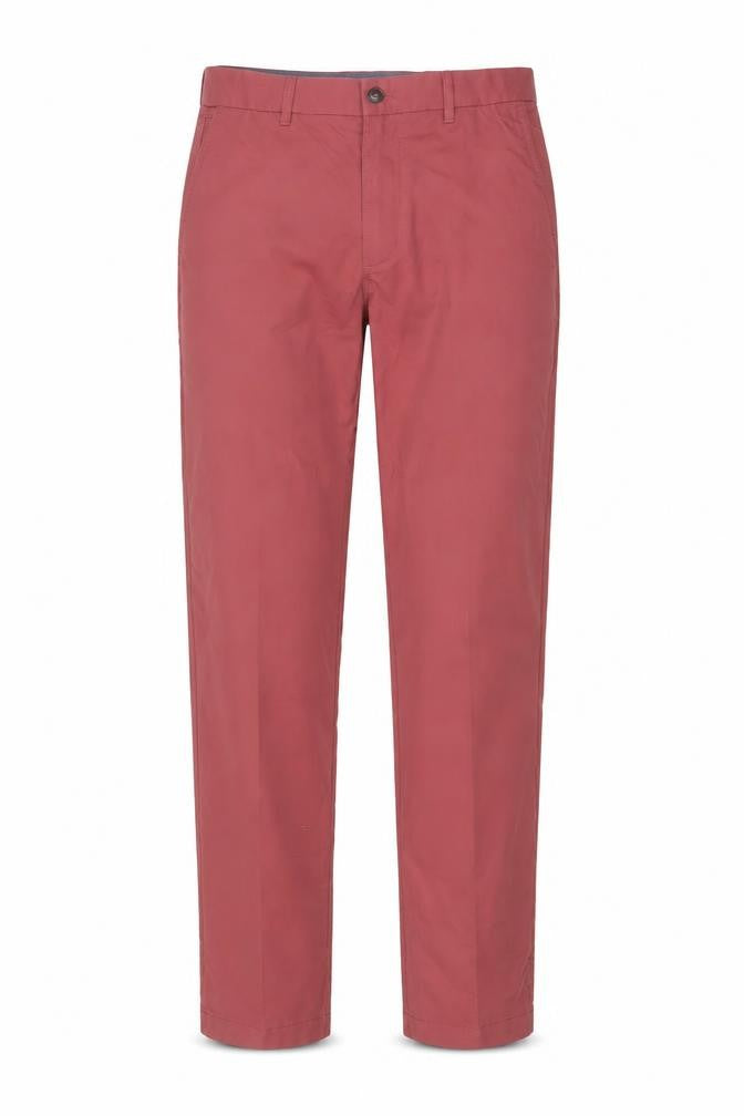 Marks and Spencer Blue Harbour Men's Red Chino Trousers 30x33 Regular Fit