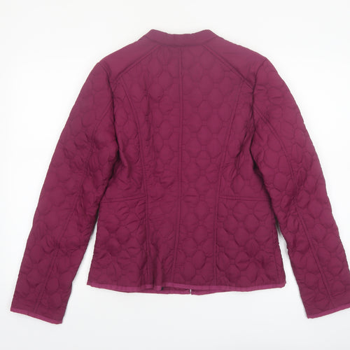 Olsen Women's Purple Quilted Polyester Jacket Size 12