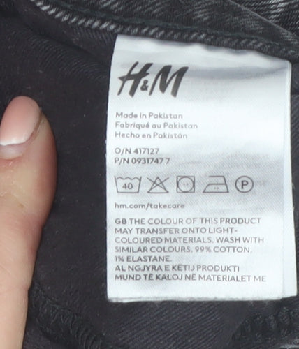 H&M Men's Grey Regular Tapered Denim Jeans 30W 32L